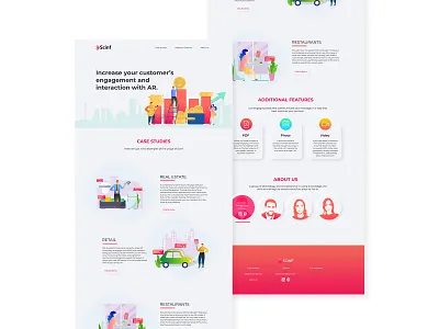 Website design for Scinf clean colors design illustration illustration art illustrator people ui ui ux ui design uidesign vector art website website concept website design