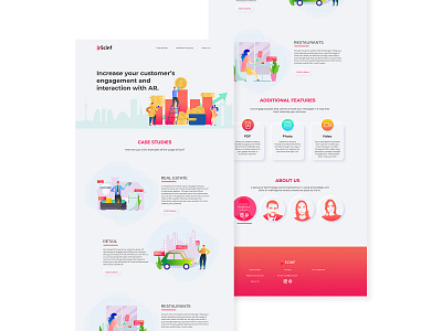 Website design for Scinf clean colors design illustration illustration art illustrator people ui ui ux ui design uidesign vector art website website concept website design