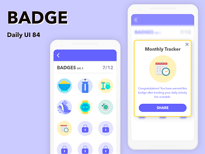 Badge badge daily ui 84 fitness app