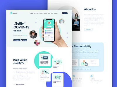 Covid-19 Test kit web design landingpage web design webdesign website