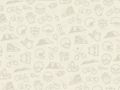 DWFP iconography pattern bicycle bmx branding dirt food helmet iconography icons illustration jump pattern shovel skull sport stroke tools vans wallpaper
