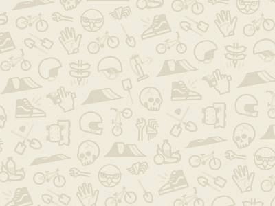 DWFP iconography pattern bicycle bmx branding dirt food helmet iconography icons illustration jump pattern shovel skull sport stroke tools vans wallpaper