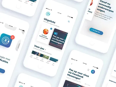 Radar app app clean design ios minimal mobile ui ux
