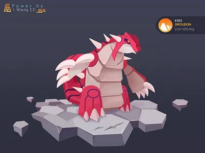 Pokemon Groudon illustration