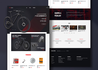 Online Bike Shop bike bikes bikeshop clean ecomerce landing page landing page design loja shop sports ui ux website