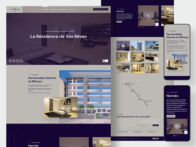 Website UI/UX Prototype - Luxury Living branding dakar design homepage inspiration luxury property real state senegal ui design uidesign uxdesign web design website