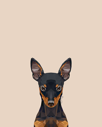 Lowpoly 2d 2dillustration adobe adobe illustrator anjaanikalakaar art design digitalart dog dog illustration dribbble flat geometric illustration illustrator lowpoly lowpolyart shapes triangle vector