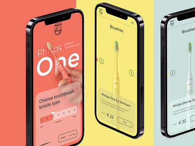 E-commerce Shop Page mobile app design e comerce glass glassmorphism interactive vision interface intervi landingpage mobile mobile app mobile design philips shop store toothbrush ui ui design uiux ux design