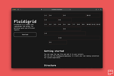 Fluidigrid website css design fluid grid layout open source