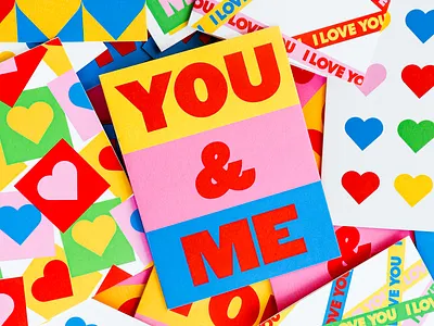 Valentine's Day Cards design greeting card hearts love pattern stationery valentine