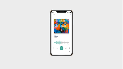 DailyUI 009 : Music Player animation app daily ui challenge design motion graphic music player prototype prototype animation ui ux