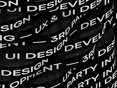 Text bend Dark Mode 3d animation creative isometric motion