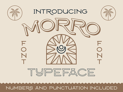 Morro Tyepface badge design beach clean font desert font mexico modern font moon design morro font nienowbrand retro font retro fonts sun design typeface vintage design vintage font western western font