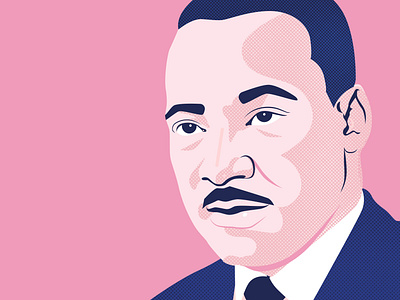 Martin Luther King, Jr. black lives matter civil rights digital illustration history illustration illustrator martin luther king martin luther king jr mlk mlk day vector vector illustration