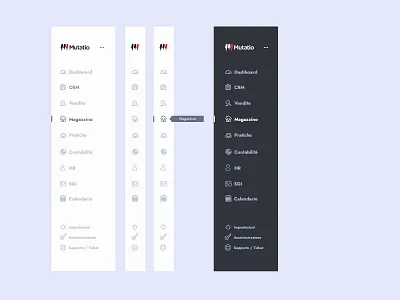 ERP Navigation Design design erp ui ui design user interface ux web design