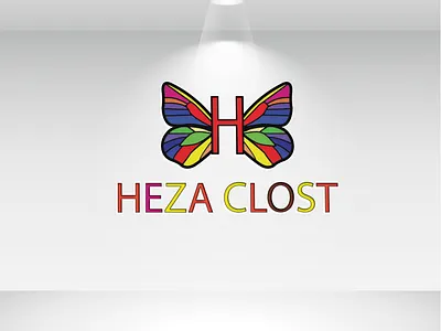 heza clost/ kids clothing logo branding clothing design graphic design illustration illustrator kids logo luxury design minimal teens typography