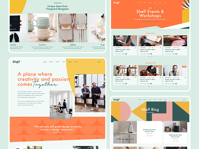 Shelf Website brand identity branding design illustration shop ui ui design ux web design website
