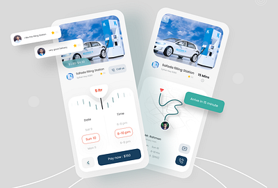 Filling Station app app design app designer filling station fuel station gas pump hydrogen interface iso minimal mobile app ui design