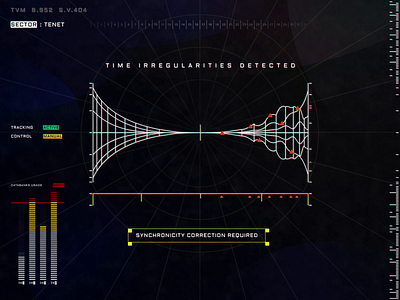 TimeVariationMachine Build.952 Software.Version.404 animation dark fui graphic illustration ui ux