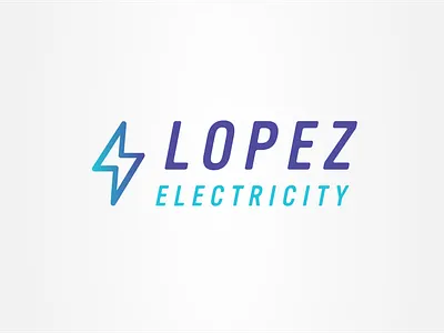 Lopez Electricity bolt branding design electric flat icon icons logo logo design logo designer logo maker logodesign