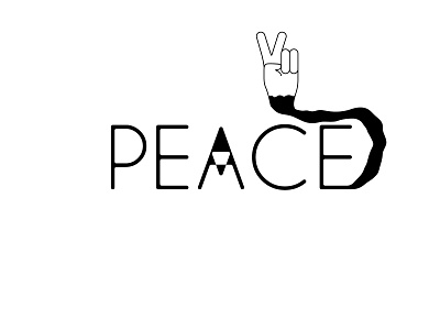 Peace art artwork ba2design beautiful design icon illustration illustrator logo logotype design mark peace peaceful type design typography ux vector vector art vector illustration