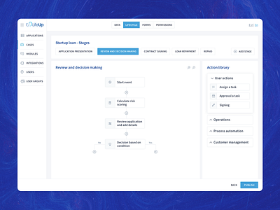 LifeUp DSM Platform case cms cms development component library desigion design dms engine fintech fintech app library ui lifecycle loan loan app management system process automation ui ux