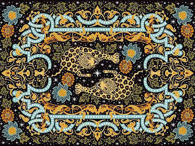 Jaguar 🐆 illustration jaguar leopard pattern wallpapers