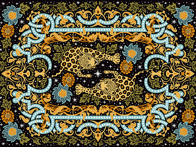 Jaguar 🐆 illustration jaguar leopard pattern wallpapers