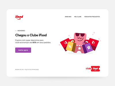 Clube iFood - Landing page brazil braziliandesigner cardoso ifood landing page