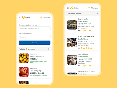 Stockei app aplicación app design diseño mobile mobile app ui ux