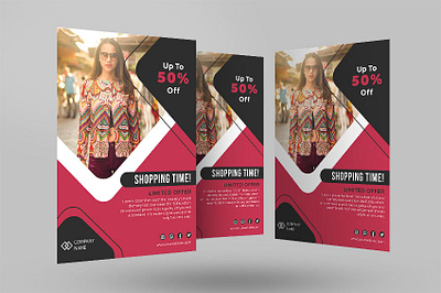 Shopping Flyer/ Poster Design ai carnival clothing creative design event fashion fashion flyer flyer flyer template incount paper poster print print design print template psd simple simple template vector