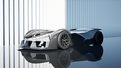 Manta - Concept Render bold car design electronic ev industrial industrial design mock mockup power race racing render vehicle