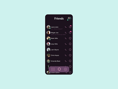 DailyUI 013 || Direct message app app design dailyui dailyuichallenge design designs ui uidesign uiux