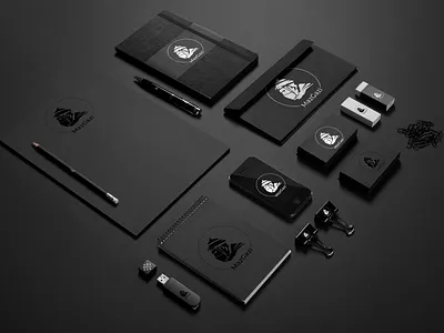 MazGazi logo render branding design illustration logo