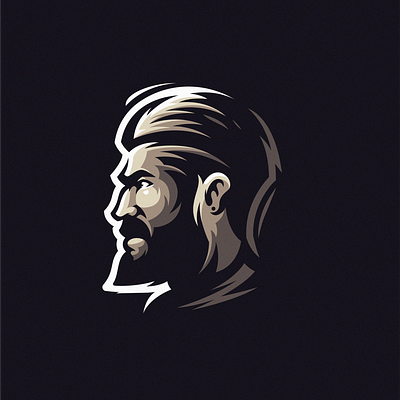 Awesome beard logo design beard brand branding character cool design esport esports illustration logo man mascot masculine sports vector