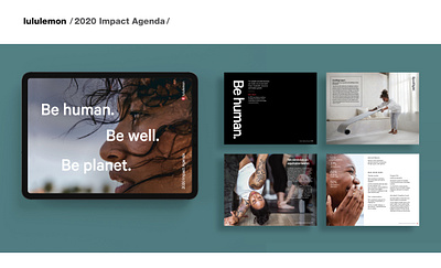 lululemon : Corporate Responsibility Report corporate design graphicdesign layout design print design publication design report design sustainability