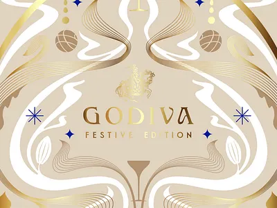 Godiva Art Nouveau Festive Edition Concept alcohol art nouveau chocolate concept festive edition godiva limited edition liqueur premium alcohol