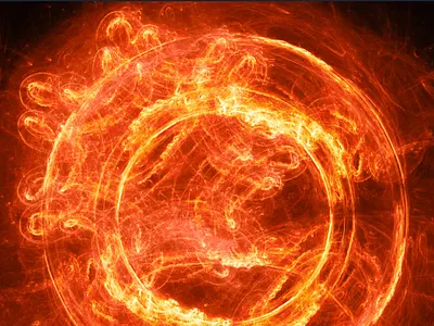 The Wheel Of Fire graphic design