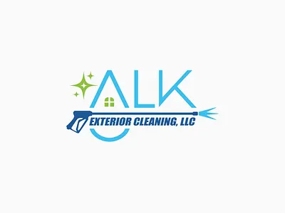 Logo! Exterior Cleaning Services branding cleaning exterior graphic design house logo pressure residential wand washing