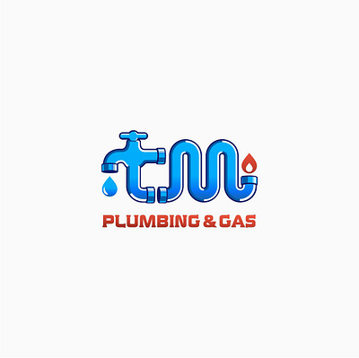 Logo! Plumbing and Gas Service branding gas graphic design logo plumbing