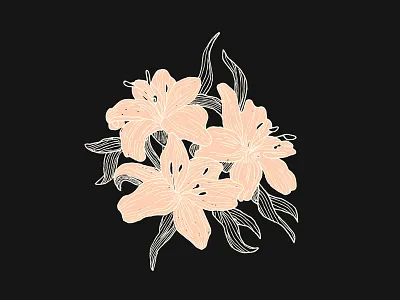 Picked Off The Side Of The Road art dark design digital flat flower flower illustration illustration illustrator illustrator art sketch spooky vector