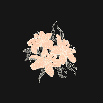 Picked Off The Side Of The Road art dark design digital flat flower flower illustration illustration illustrator illustrator art sketch spooky vector