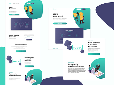 Landing Page - IOUU Auto Invest design interface ui ui ux ux ux design web
