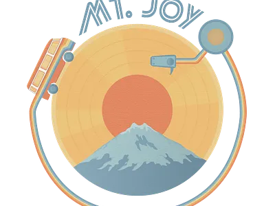 Mt. Joy Contest Winner band branding design illustration logo music typography