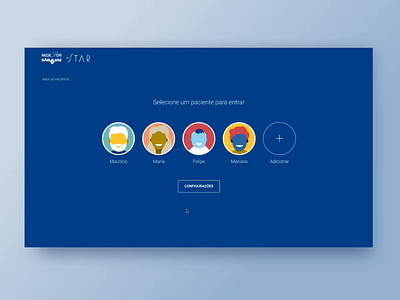 Patient portal of Rede D'Or São Luiz - Select Patient animation avatar clinic health illustration interaction medical microinteraction patient select selection ui user user interface ux