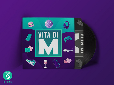 Vita Di M Podcast Cover adult album art branding icon illustration illustrator podcast podcast artwork typography vector