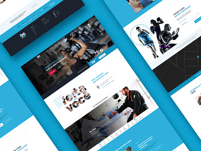 Website Redesign - BeFit Academia branding design gym minimal typography ui webdesign