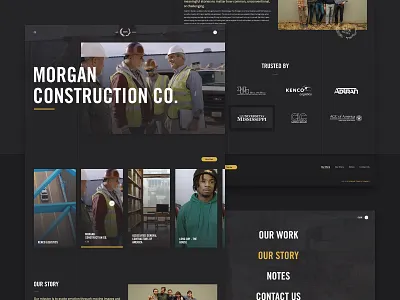 Deer Run Media Website Comps dark dark ui layout ui video website