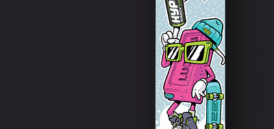 Lucera character energy drink illustration illustrator sk8 skate skateboard skateboarding skater vector
