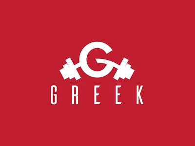 Greek Fitness brand branding fitness fitness app fitness center fitness club fitness logo flat logo gym gym app gym logo lifestyle logo logo design minimalist logo
